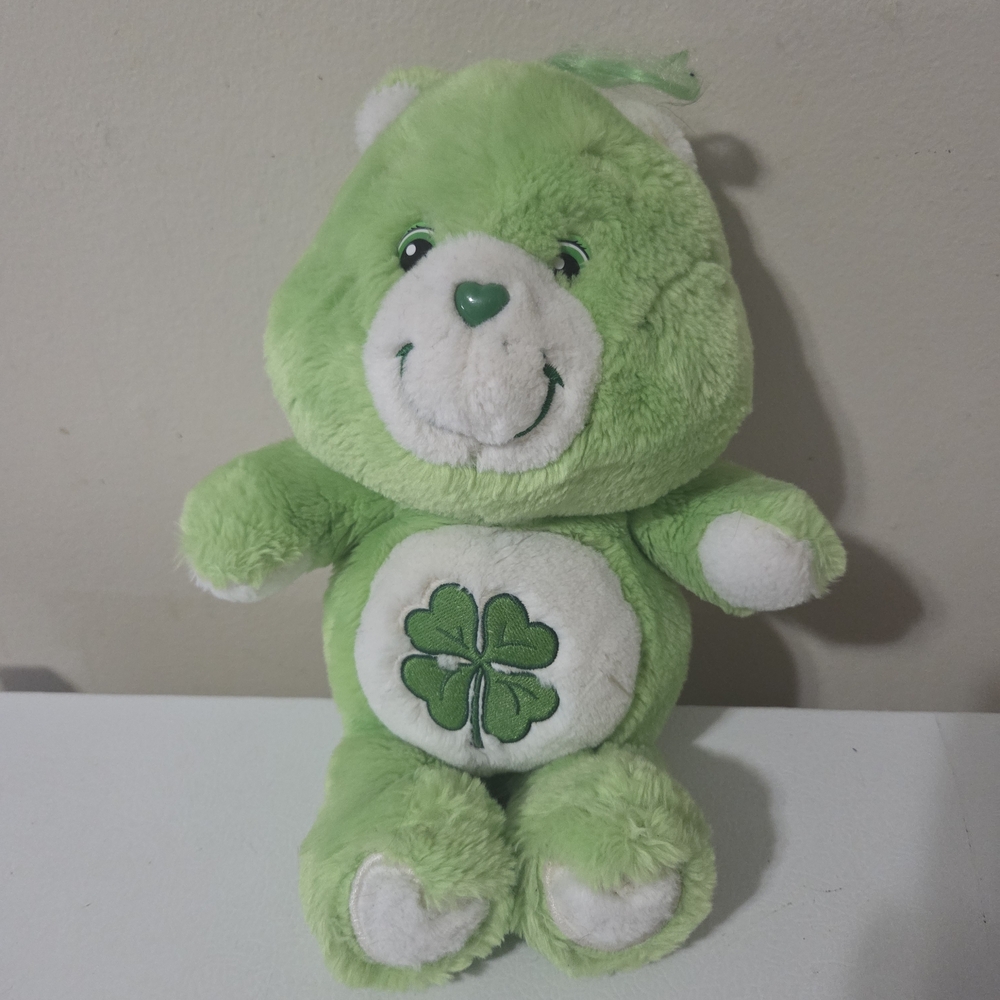 2002 Care Bears 20th Anniversary 13" Good Luck Bear